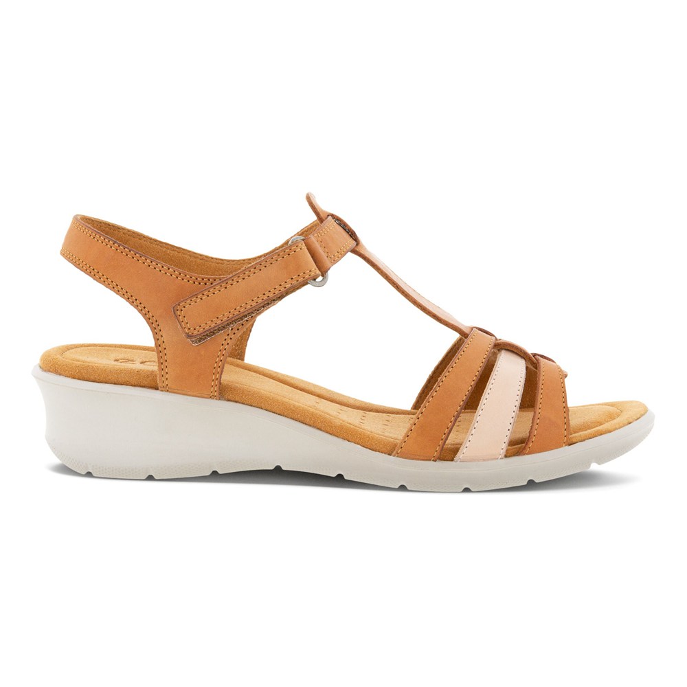 Sandalias Mujer - ECCO Finola T-Bar Strap - Naranjas - THQ176925